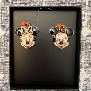 BaubleBar Black and Red Earrings Whimsical Cartoon Design